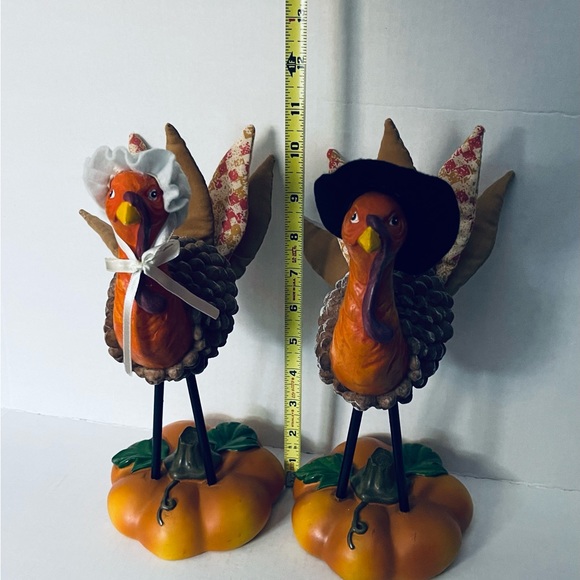 Vintage Mr and Mrs Turkey (circa 1970) - ready for your holidays - Picture 5 of 8